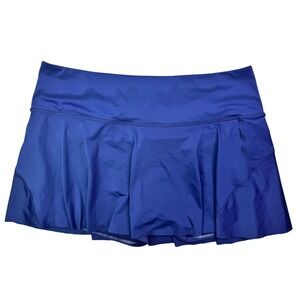 Athleta Ace Tennis Skort Navy Blue XL Athletic Golf Running Skirt Pockets